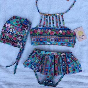 Mia Belle Girls Swimsuit size 6Y/7Y